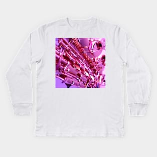 Pink reflections Kids Long Sleeve T-Shirt